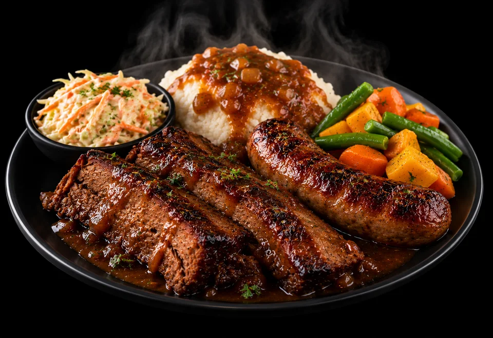 Brisket & wors platter