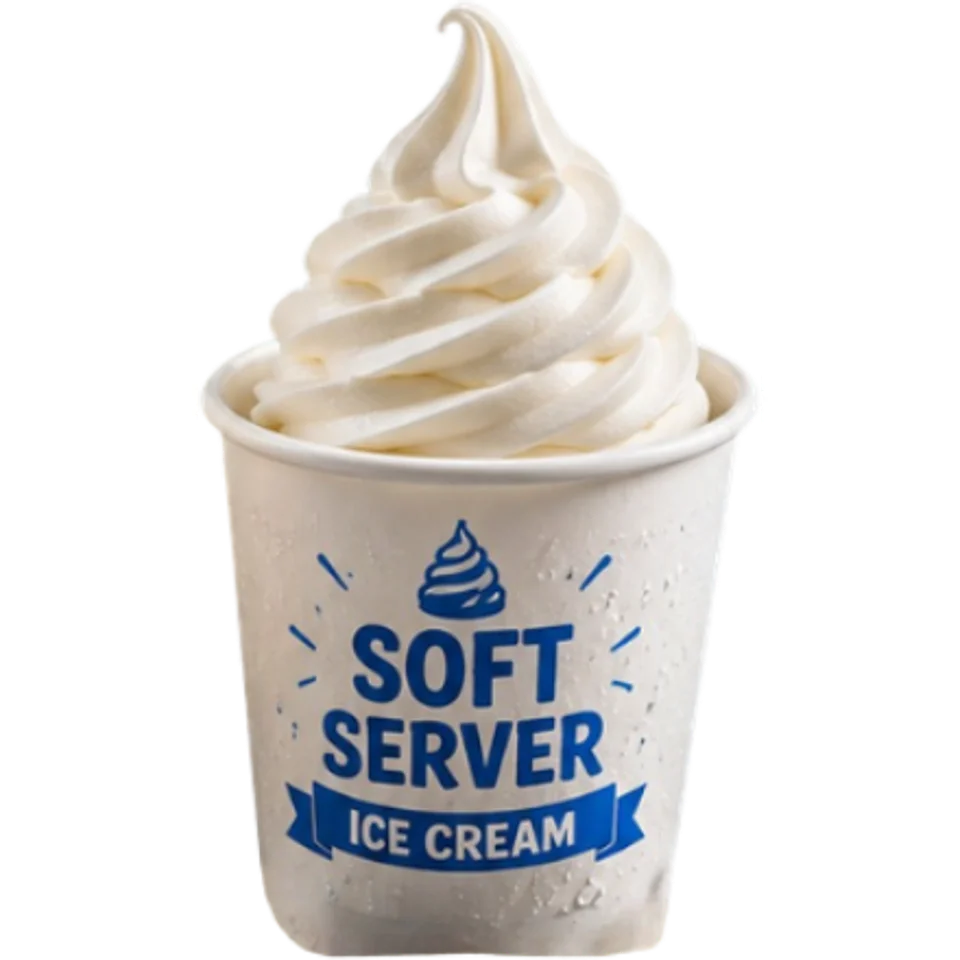 Soft serve cup