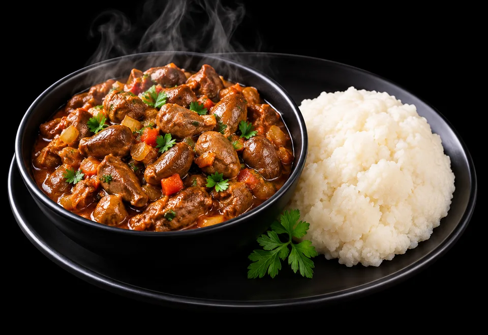 Chicken giblets & pap